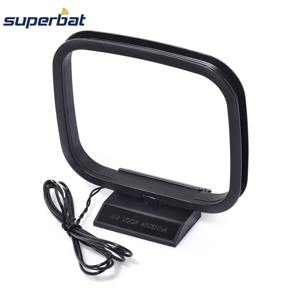 Superbat Indoor Hi-Fi AM Loop Wire Antenna 2 Bare Wire Conne