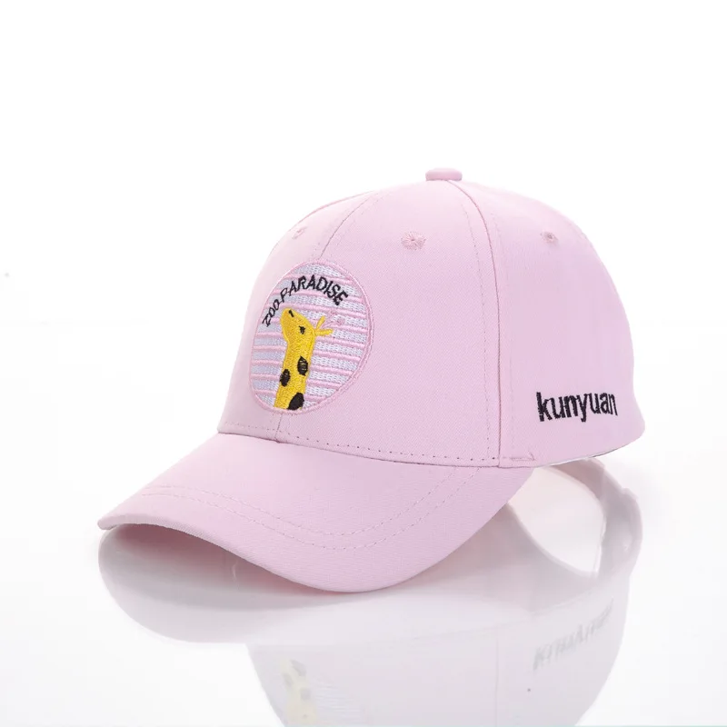Модная хлопковая бейсбольная Кепка с вышивкой жирафа из мультфильма для мужчин и
