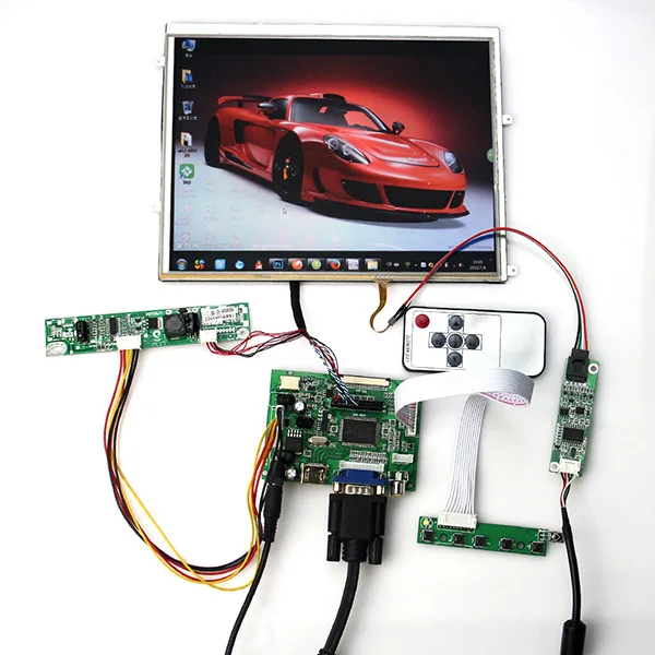 HDMI VGA 2AV плата драйвера ЖК контроллера для 9 7 дюймового LTN097XL01 1024*7681024x768 + кабель LDVS| |