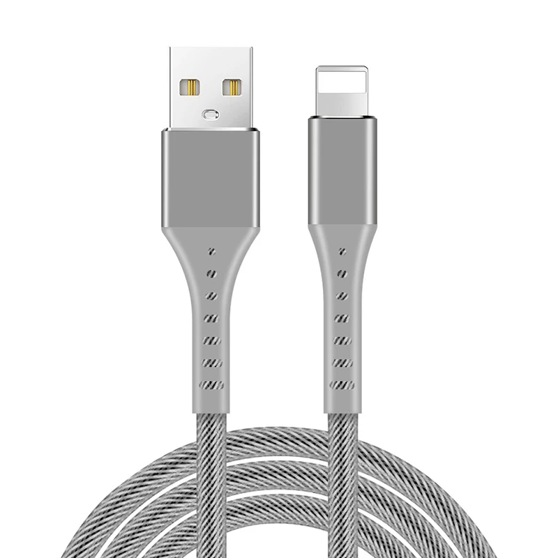 USB кабель для быстрой зарядки для iPhone 6 S 6 S 7 8 Plus 5 5S SE 5C X XR XS Max iPad короткий длинный 1 м нейлоновый провод