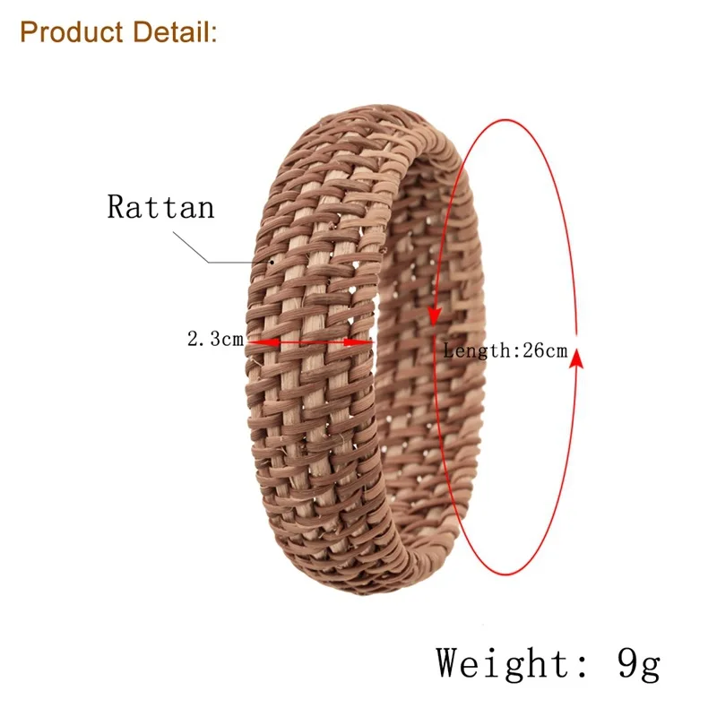 Новый модный плетеный браслет из Ротанговой Пальмы ручной работы Простой