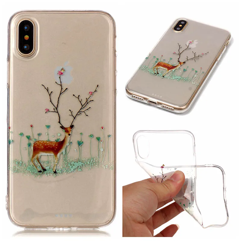 Отсутствие милые Санта Клаус Лось чехол для iphone XS Max X XR 6 S 7 8 плюс прекрасный