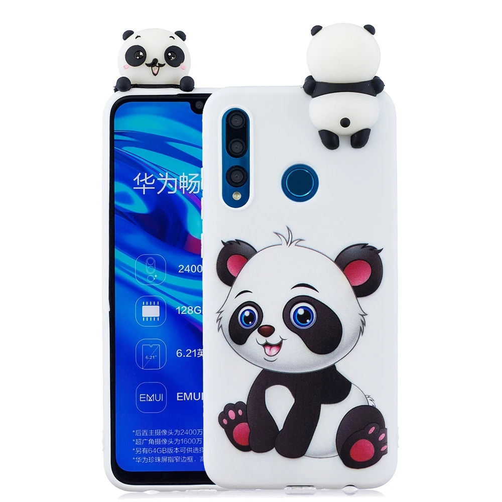 1 Etui Huawei Y5 Y6 Y7 Y9 Prime Cases 3D Kawaii Panda Unicorn Silicon Cover on for Funda Huawei Y5 Y6 Y7 Y9() Phone Case - Цвет: 1