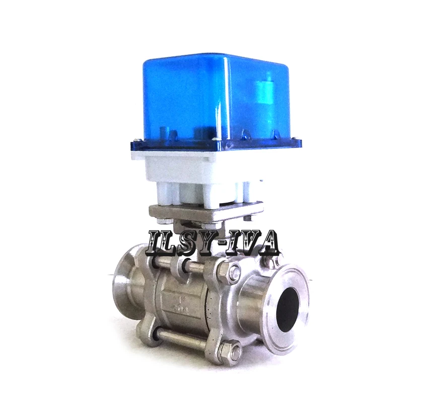 Двухходовой DN15 ~ DN25 моторизованный шаровой клапан DC12V/DC24V из нержавеющей стали