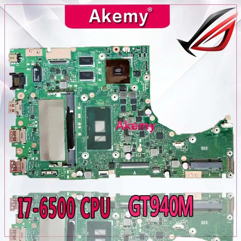 

Akemy K401UB материнская плата для ноутбука I7-6500 процессор GT940M для For Asus K401U A401UB K401UQ тестовая материнская плата K401UB тест на материнскую плату 100% ОК