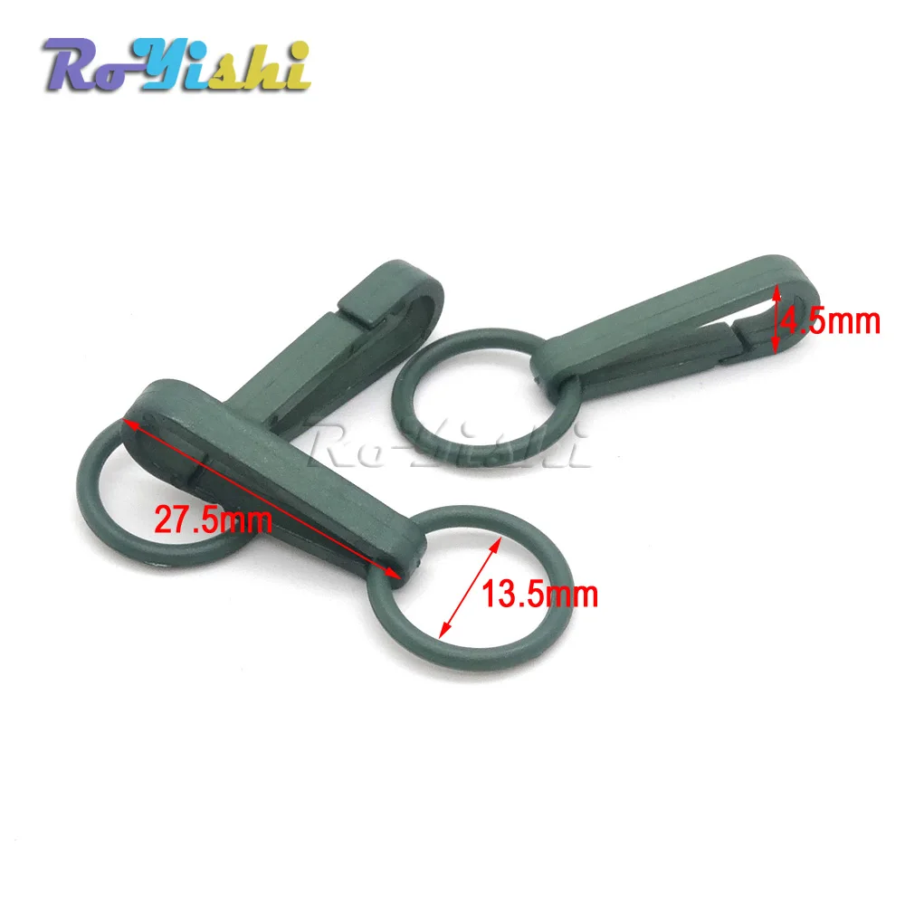 100 шт./упак. Красочные перчатки крюк пластиковые пряжки карабин с уплотнительным