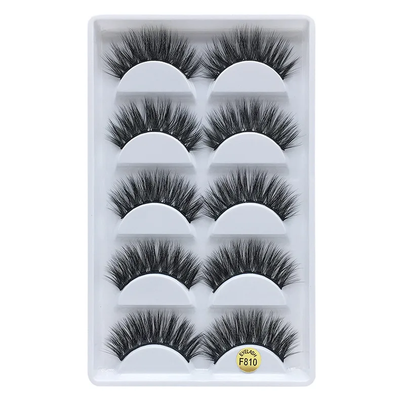 

250 pairs/50box 100% Real Mink Fake Eyelashes 3D Natural False Eyelashes 3d Mink Lashes Soft Eyelash Extension Makeup Kit Cilios