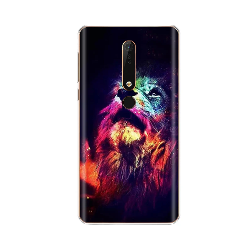 Силиконовый чехол для nokia 6 6,1 8 для nokia 6 чехол для nokia 6. 1 plus Мягкий ТПУ чехол для задней панели телефона чехол бампер узор