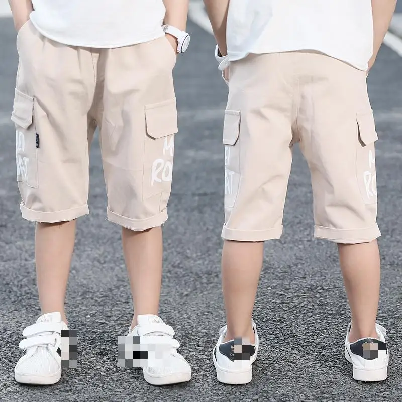 2019 новые летние шорты для мальчиков штаны малышей Шорты подростков с буквенным