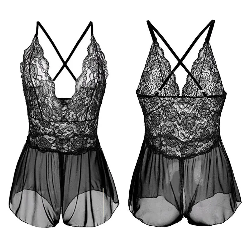 Пикантные Для женщин пикантные летние пижамы белье Чистая v-образным вырезом |