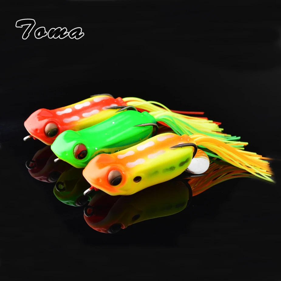 Тома 3 шт./лот лягушка рыболовная приманка змееголов приманки 60 мм 15 гр в виде