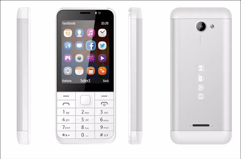 2017 Оригинал m230 4 Quad Sim карта мобильный телефон 2G GSM для пожилых людей и женщин 2 8