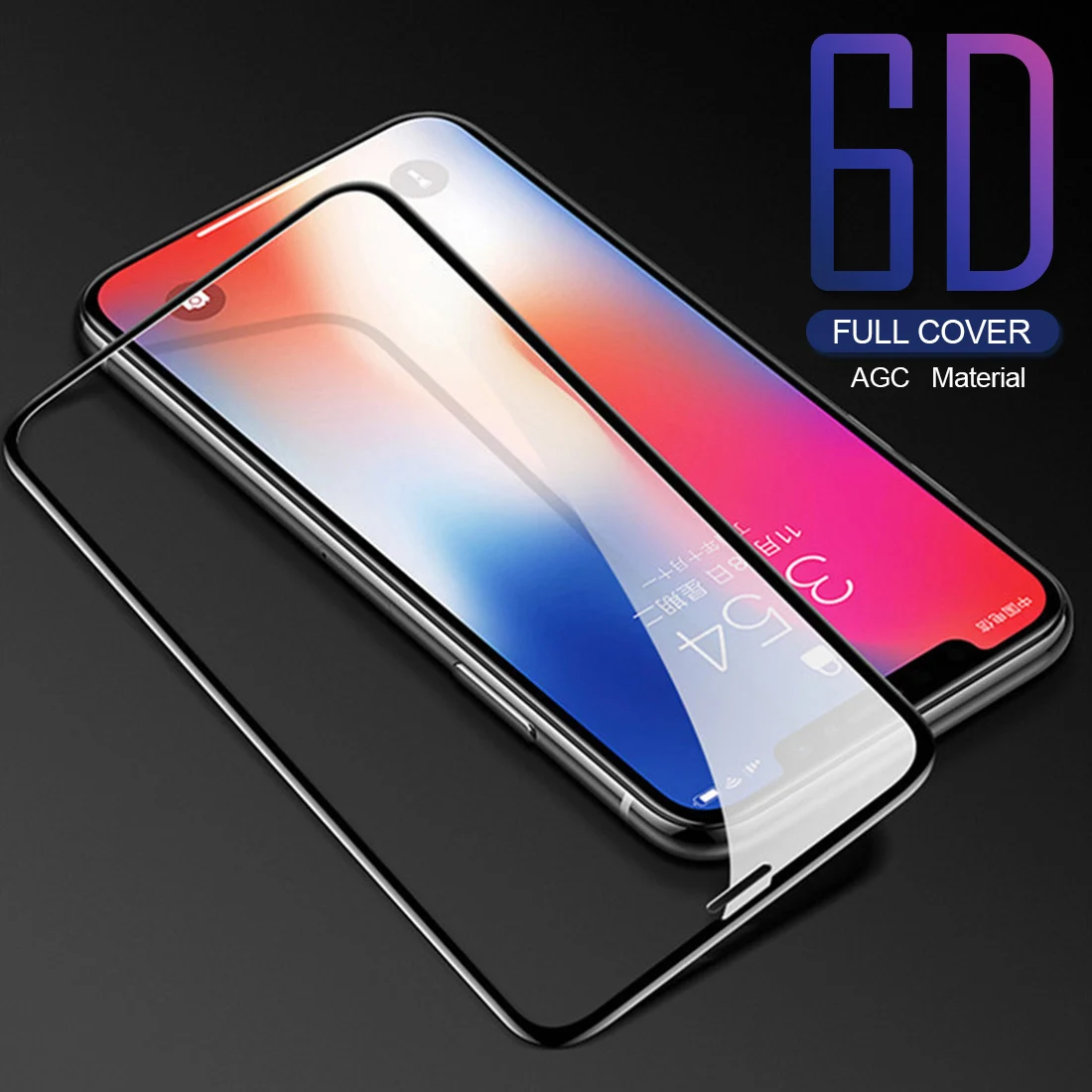 Для iphone 6 6s Plus 8 7 X 6D стекло Полный экран протектор для 5 5S SE алюминиевый сплав