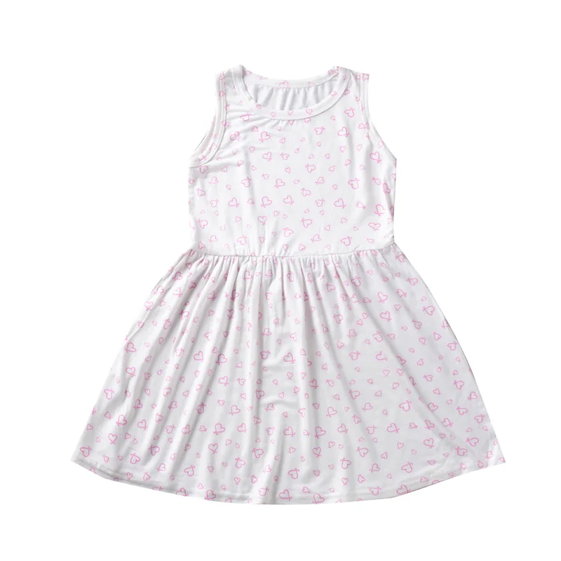 Хлопковое детское платье для девочек летнее маленьких Одежда одежда детей с