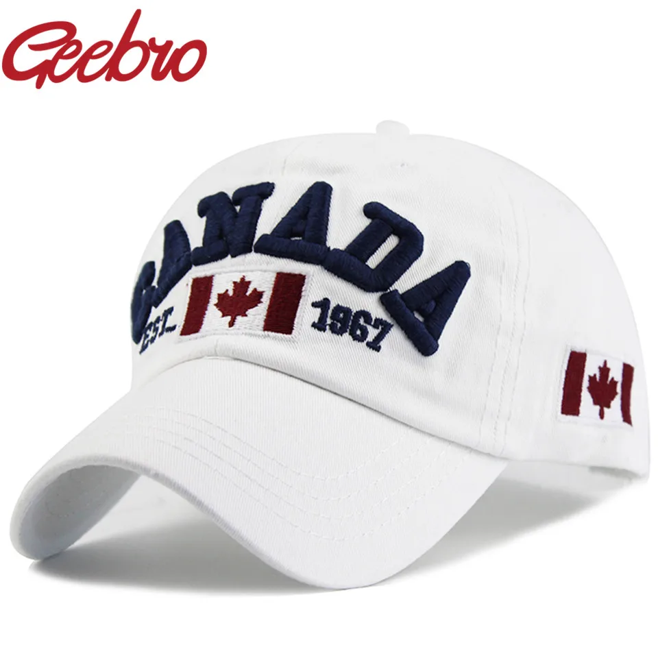 Шестипанельная Снэпбэк хлопок Для мужчин Кепки письмо Канады Snapback s Бейсбол для