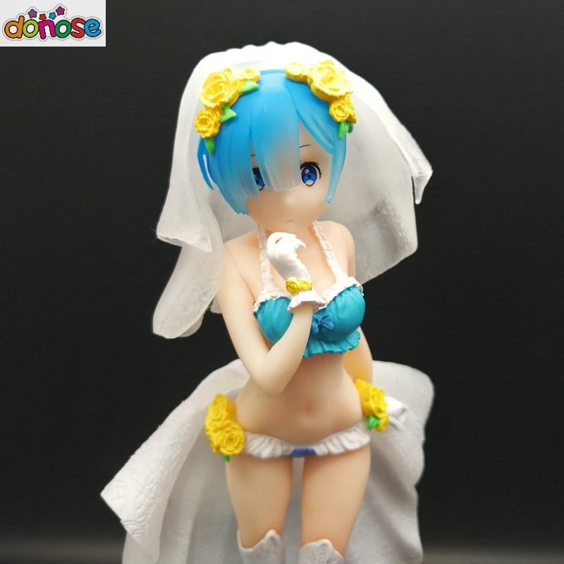 Аниме Re: Zero начало жизни в другом мире EXQ Rem девушка Рисунок свадебное платье ПВХ