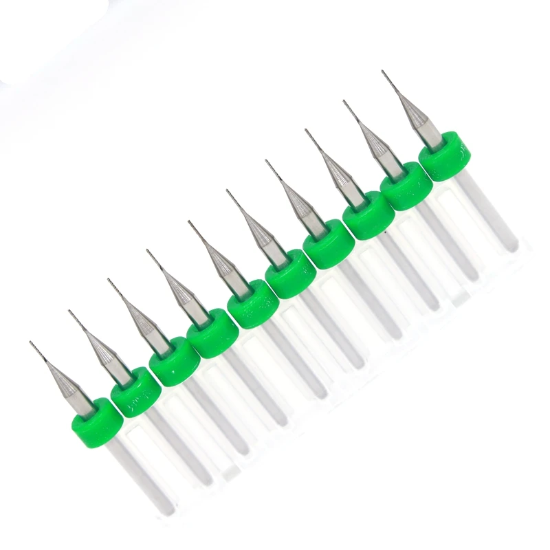 

Tungsten carbide PCB corn milling cutter 1.0mm 0.5mm 1.5mm printed circuit board CNC cutting machine 10PCS milling pin for wood