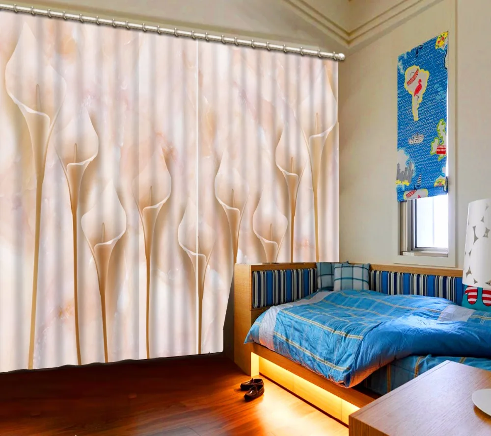 3D занавески портьеры для спальни классические Европейский стиль высокое