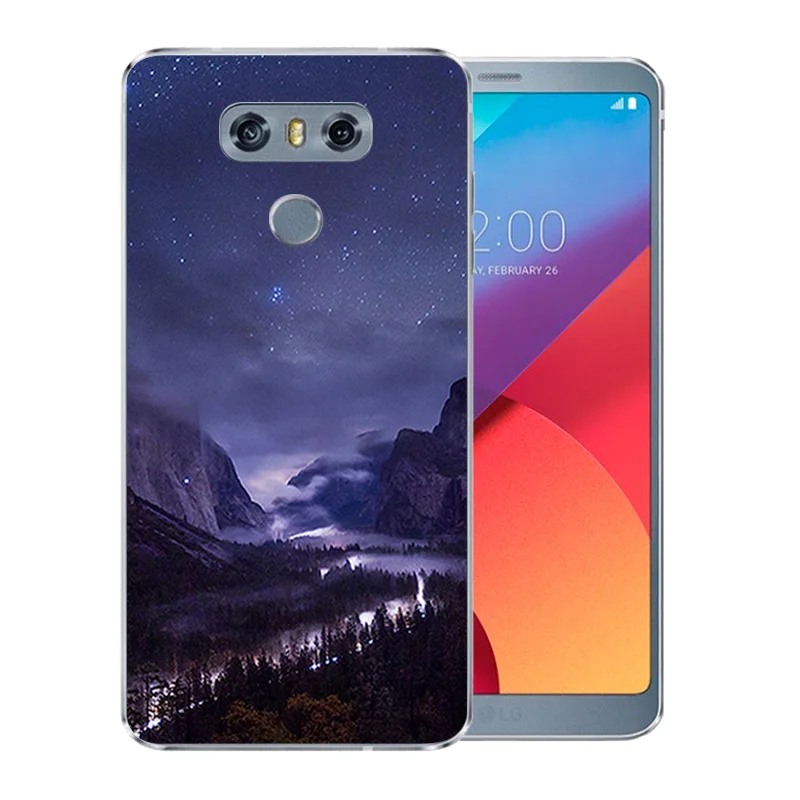Чехол для телефона 5 7 дюйма LG G6 мягкий силиконовый гель из ТПУ LGG6 задняя крышка с
