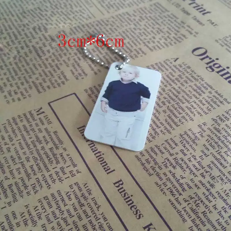 Сублимационная алюминиевая Заказная цепочка для ключей с сердечками горячая