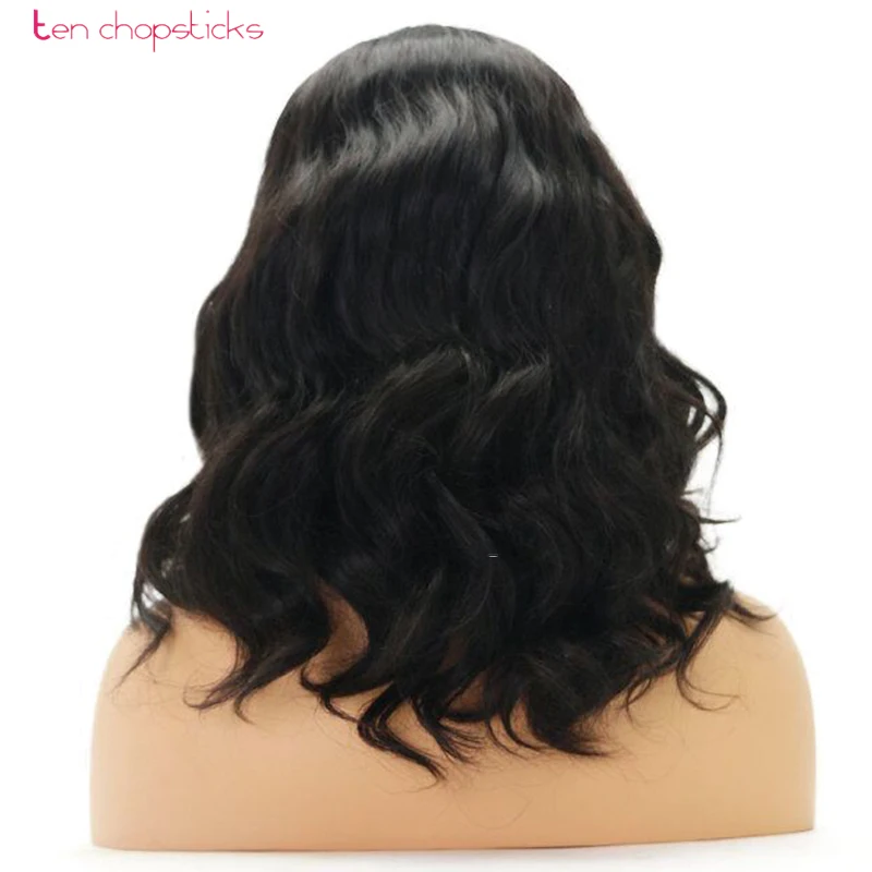 8А Бразильский Девственные Волосы Бесклеевого Полный Парик Шнурка Для Черная