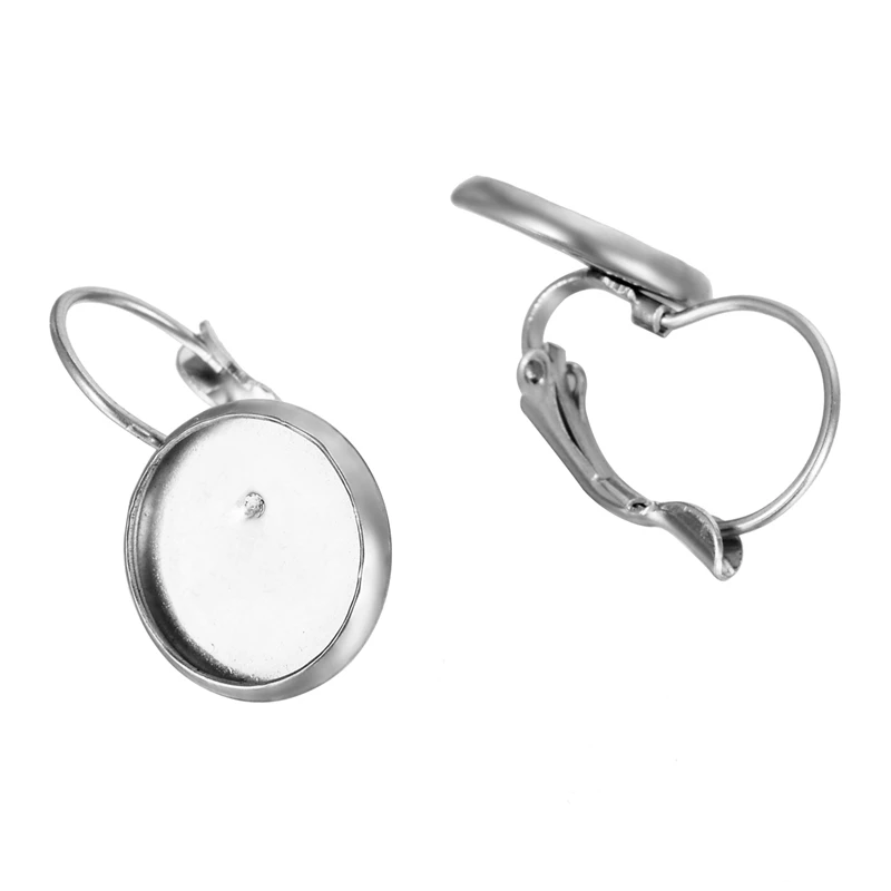 10Pcs 19x13mm Stainless Steel Earring Clips Women's Findings 2019 Trendy Ear DIY Jewelry Making Accessories Earrings Clip Gift |