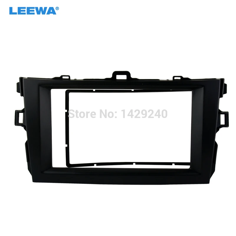 LEEWA черная Автомобильная рама DVD панель комплект приборной панели Fascia Радио Рамка