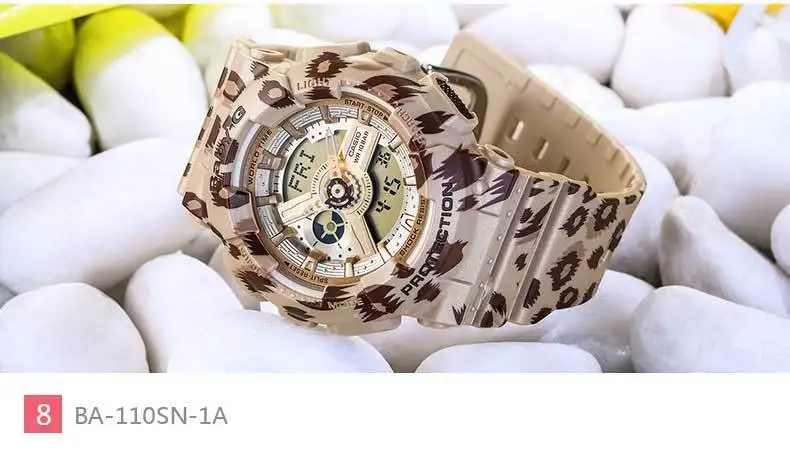 CASIO Часы BABY-G серии женские наручные часы BA-110-1A водонепроницаемый светодиодный спортивные часы Relogio часы подарок высокое качество ударопрочный