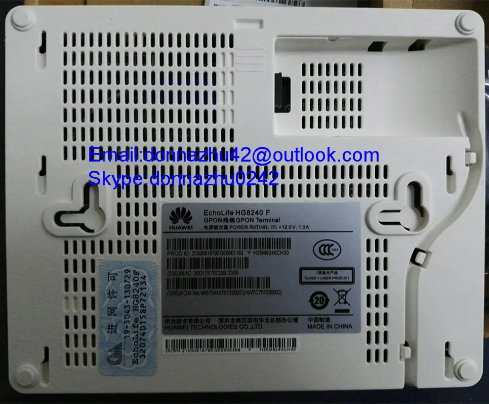 Проводной терминал Gpon HG8240F/ONU/ONT 4 FE + 2 голосовых порта протокол H.248 и SIP|gpon terminal|onu