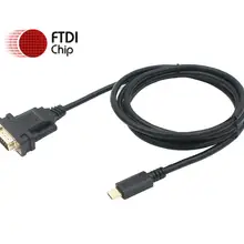 USB C TYPE C to DB9 RS232 Serial Adapter Converter Cable With FTDI Chip 6ft Support Win10/8/7/XP/Android/Mac/Linux/Vista