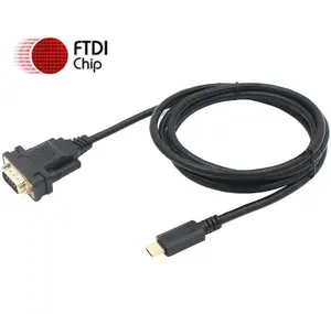 Кабель-преобразователь USB C TYPE C на DB9 RS232 с чипом FTDI, 6 футов, поддержка Win1087XPAndroidMacLinuxVista