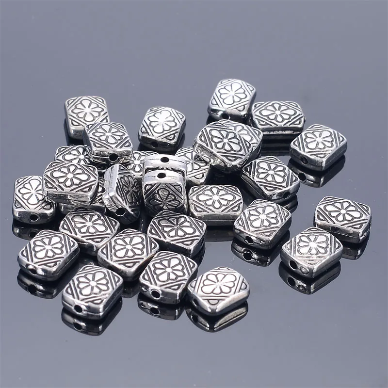 100 шт. 12x10 мм винтажные этнические акриловые антикварные дизайнерские плоские