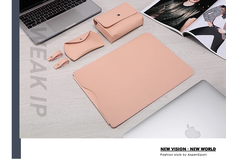 Популярная сумка из искусственной кожи для ноутбука Macbook Air 13 retina 11 12 15 чехол для ноутбука Xiaomi Pro 15,6 для женщин и мужчин водонепроницаемый чехол