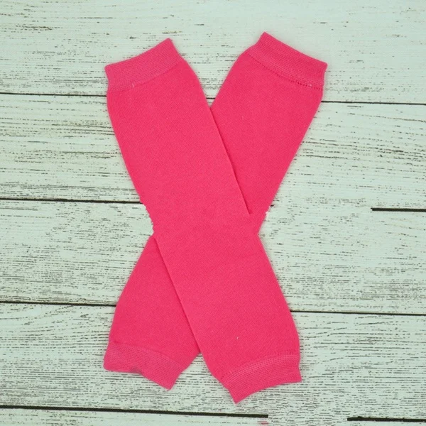 hot pink Детские однотонные гетры; хлопковые леггинсы для мальчиков и девочек; цвет белый, черный, серый; 12 цветов; носки для ползания - Цвет: hot pink