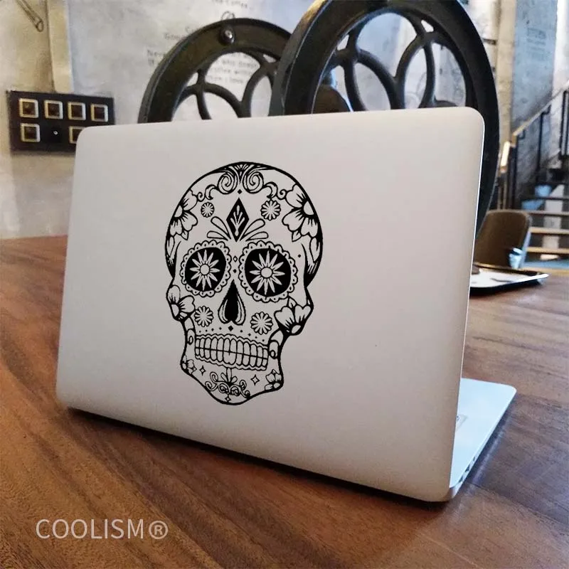 Украшение череп крутой Ноутбук наклейка для Apple MacBook Наклейка 13 Pro Air Retina 11 12 15
