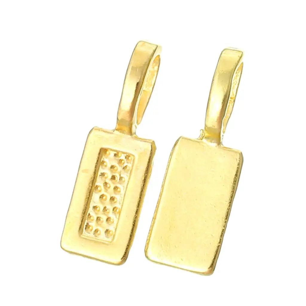 Zinc metal alloy Pendants Beads Rectangle Gold Color 21mm( 7/8&quot) x 7mm( 2/8&quot) 15 PCs | Украшения и аксессуары