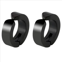 shi27 316 l stainless steel men clip earrings no need hole vacuum plating good quality no easy fade allergy free