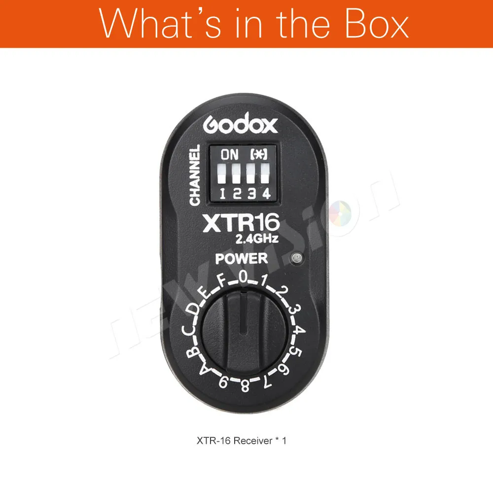 Godox XTR-16 2,4G Беспроводной приемник для X1C X1N XT-16 триггера передатчика AD360, DE, QT, DP, QS, GS, GT серии