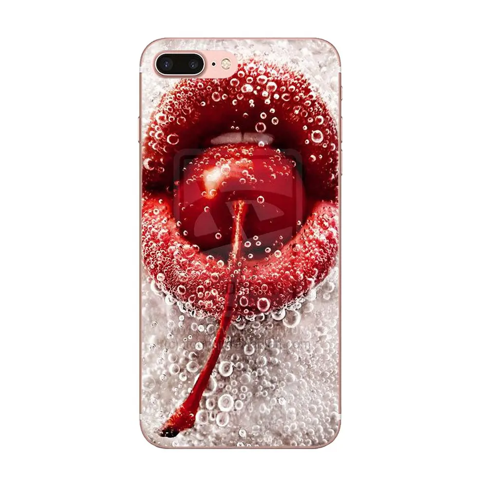 Эротическая девушка красные губы Pop Art роскошный для Galaxy A3 A5 A7 On5 On7 2015 2016 2017 Grand Alpha