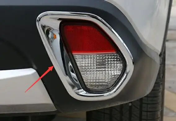 

FIT FOR MITSUBISHI 2016 OUTLANDER CHROME FRONT REAR FOG LIGHT LAMP COVER FOGLIGHT TRIM REFLECTOR GARNISH BEZEL ACCESSORIES