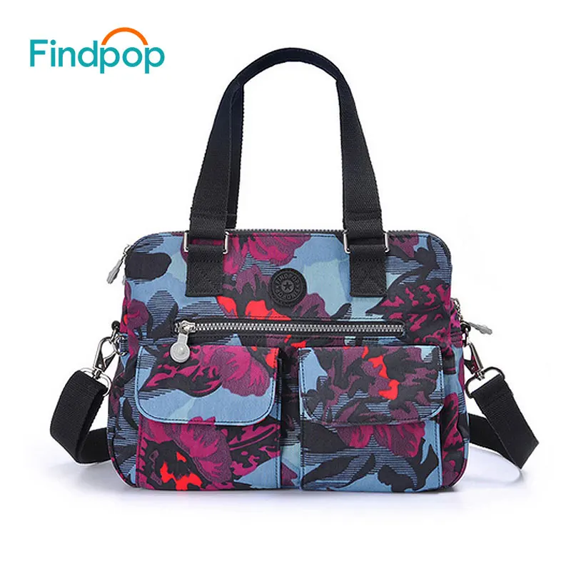 Findpop сумки с цветочным принтом женские вместительные повседневные через плечо