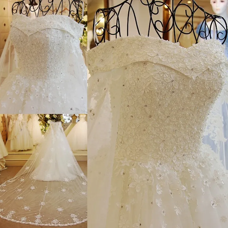 

LS89654 Ball Gown Wedding Dress 2016 vestidos de noiva Sheer long Cape Bridal Gowns with Lace Vestido De Noiva Princesa 2016