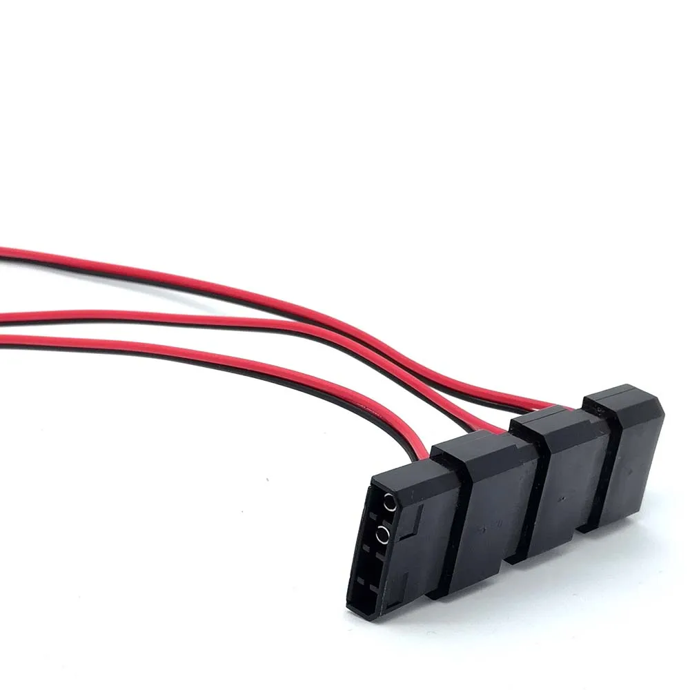 10 шт. кабель питания постоянного тока с 4-контактным разъемом Molex на 2-контактный