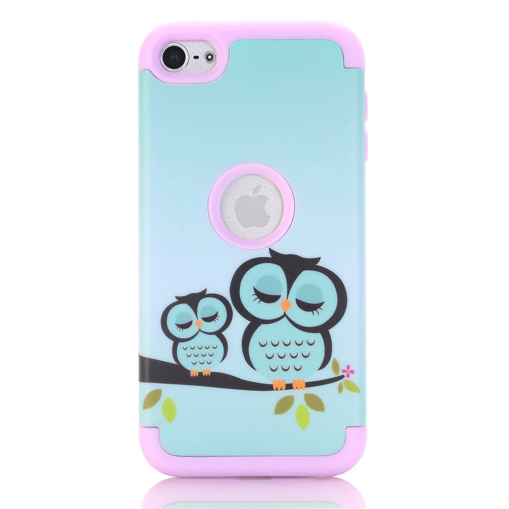 Owl 4 Чехол для iPod Touch 7, чехол для iPod Touch 6, сверхпрочная защита, ударопрочный чехол-броня для Apple iPod Touch 5/6/7 Gen - Цвет: Owl 4