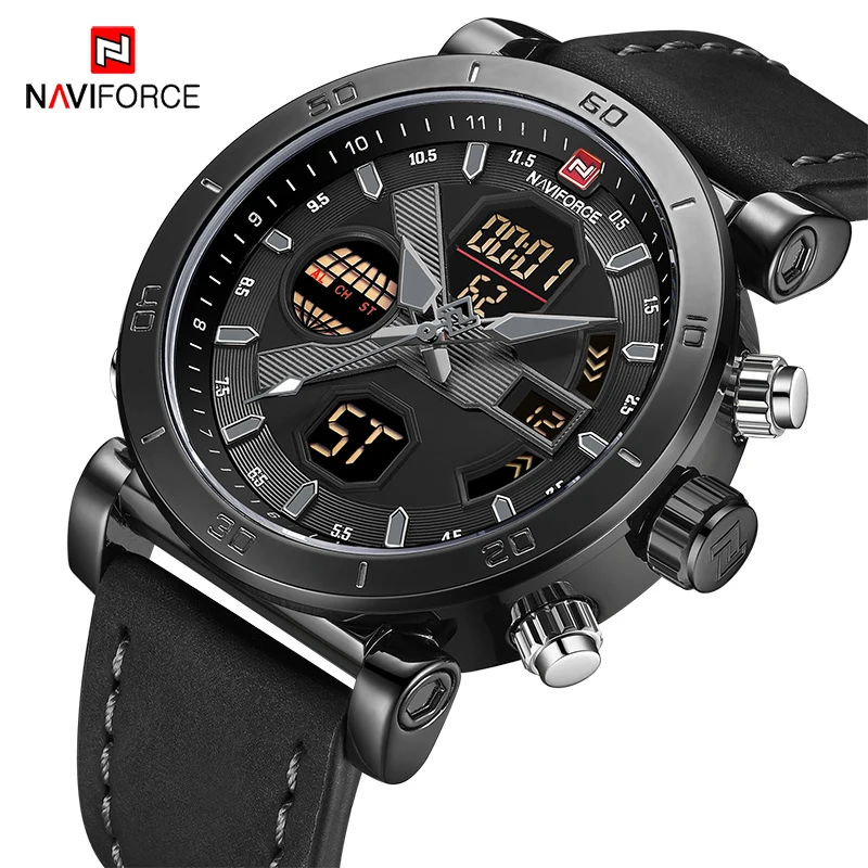 NAVIFORCE водонепроницаемые мужские часы лучший бренд роскошные армейские военные