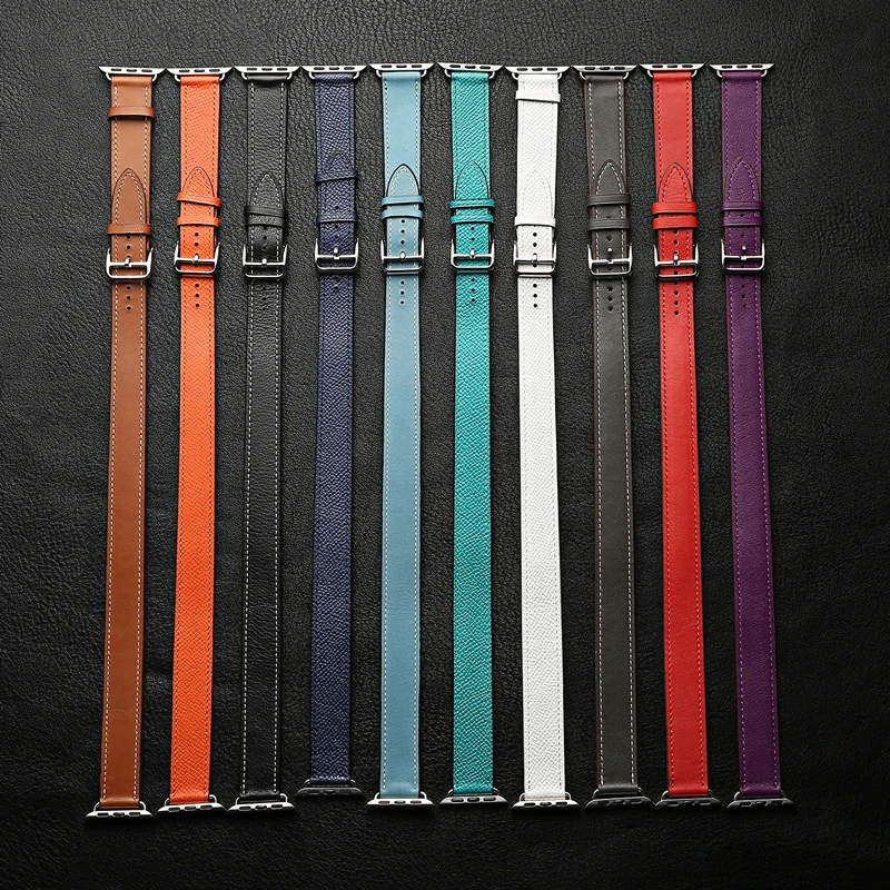 Ремешок из натуральной кожи для Apple Watch 4 Series 1 2 3 iWatch Herme 38 44 мм|strap for apple watch|watch band