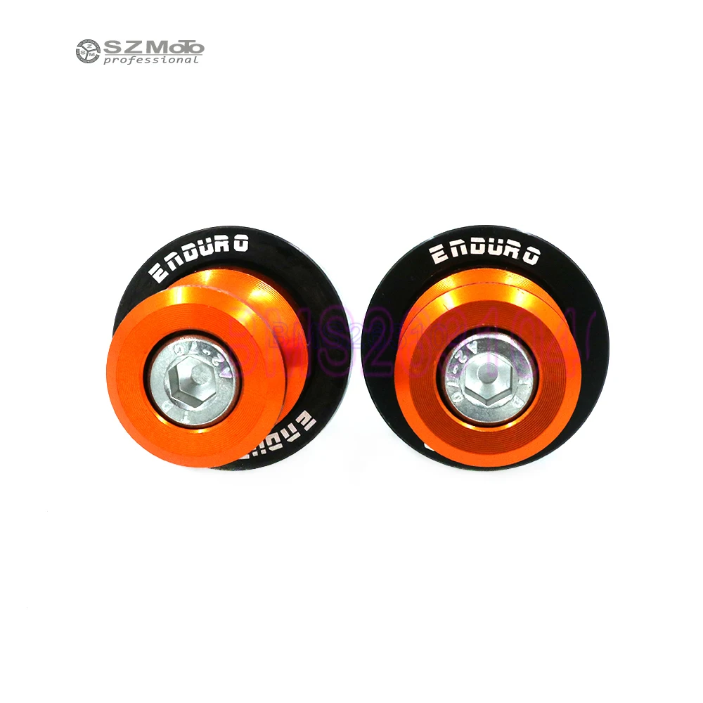 

For KTM 690 Enduro R 690Enduro 2009-2017 2016 Motorcycle Accessories Swingarm Spools slider M10 0.393inch stand screws LOGO