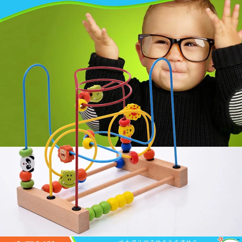 Деревянный Детский Трейлер OUY большие круглые шарики|Автотреки| |