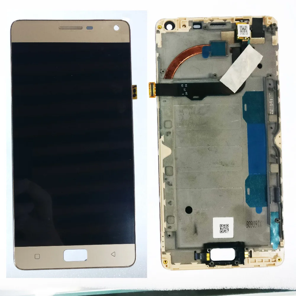 Черный/золотой 5 дюймов для Lenovo VIBE P1 P1c72 P1a42 p1c58 Полный ЖК дисплей + сенсорный экран