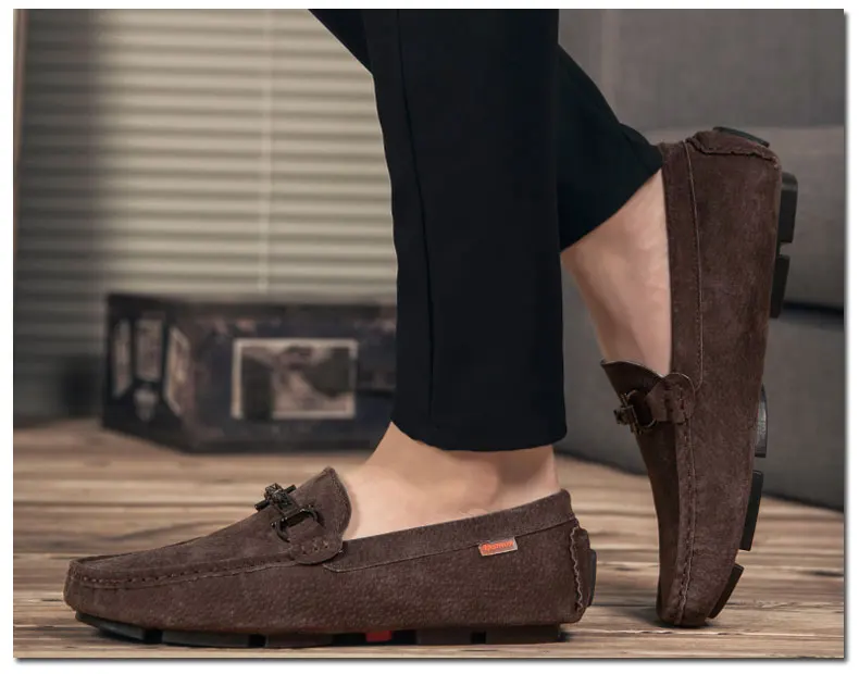 GLAZOV Brand Spring Summer Hot Sell Moccasins Men Loafers High Quality Genuine Leather Shoes Men Flats Lightweight Driving Shoes